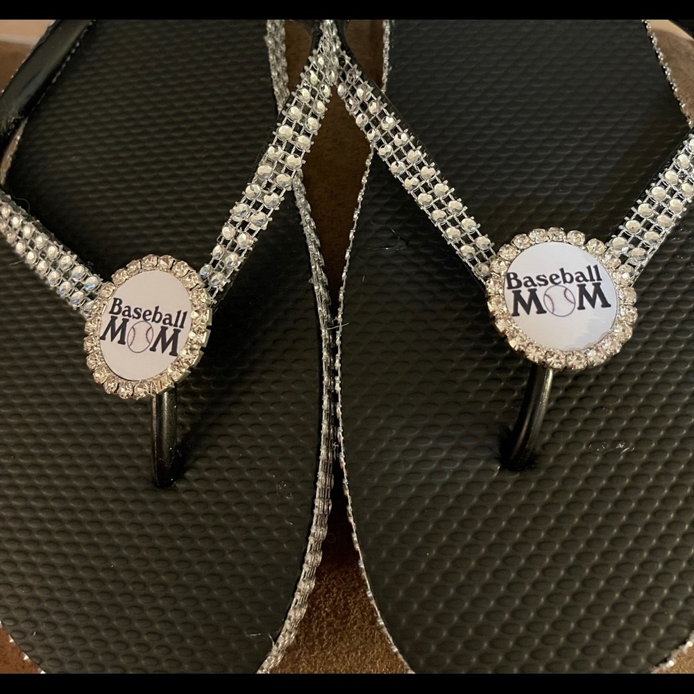 Baseball mom sandals
